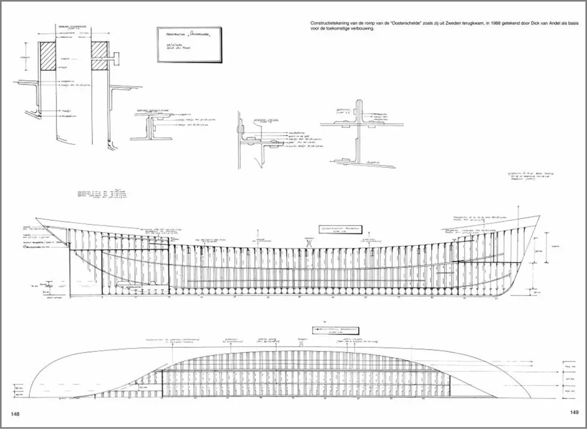 Oosterschelde scheepstekening 01